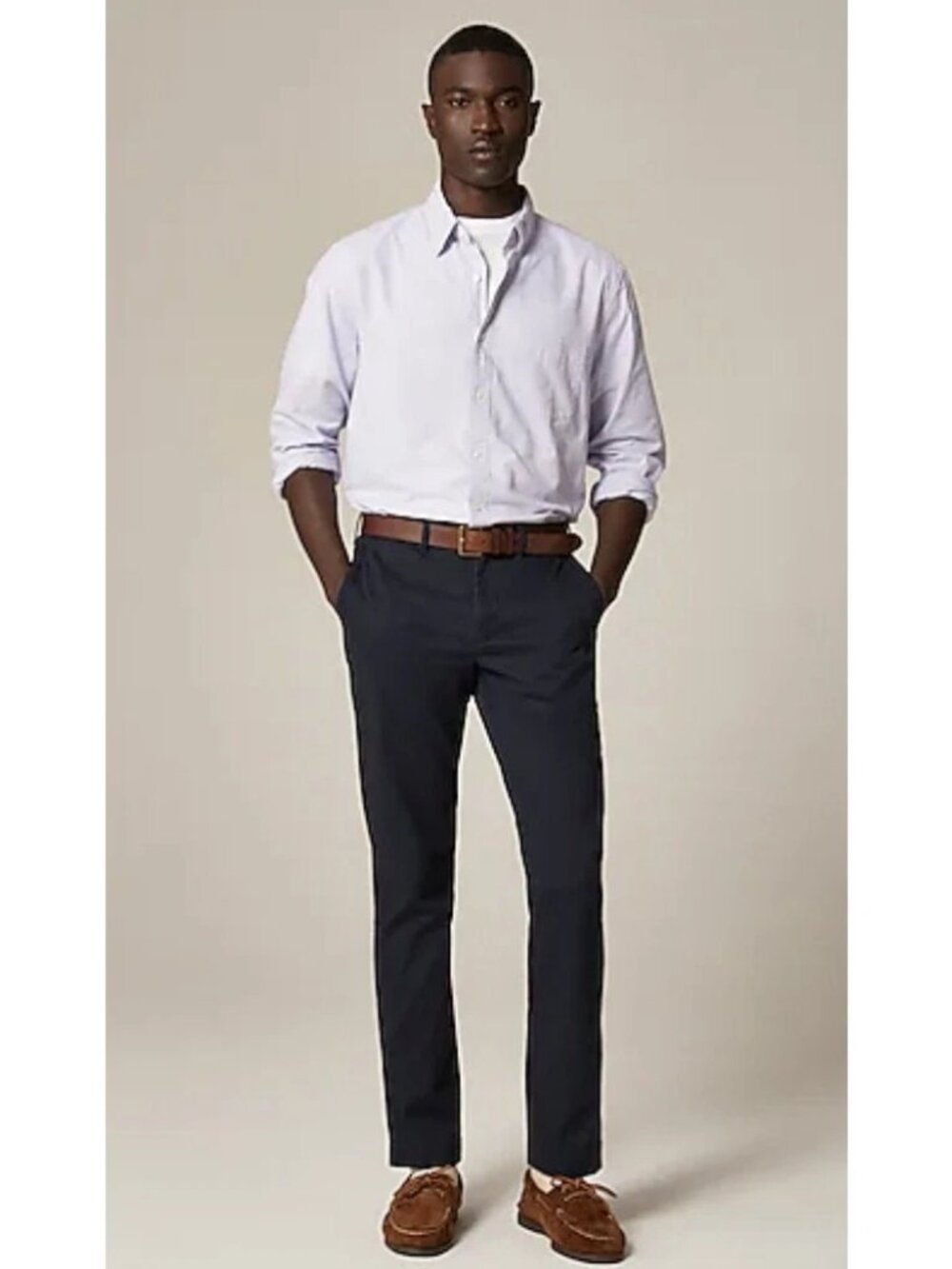 Men’s J. Crew Navy Blue 770 Core Straight-Fit Stretch Chino Pant 34 x 32 NWT